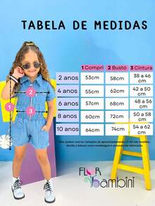 Kit 2 Girls' Jumpsuit Casual Fashion Blogger - Hot Pink - View 7