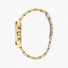 Guess Reloj de cuarzo para hombre, reloj de pulsera de negocios de acero inoxidable para hombre, adecuado para uso diario, GW0769L1/GW0769L2/GW0769L3/GW0769L4 - Dorado - Ver 4