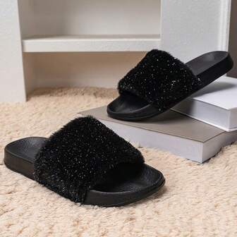 Women's Outdoor Casual Slippers, Anti-Slip Wear-Resistant EVA Thick Sole Flip Flops, Indoor & Autumn Loafers