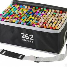 168-Color Alcohol Marking Pen Artist Painting Artistic Marker Double Tip Marker Suitable For Adult Coloring And Painting Supplies Perfect Gift Dual-Tip Brush Marker, Brush And Fine Pen Coloring Brush Set