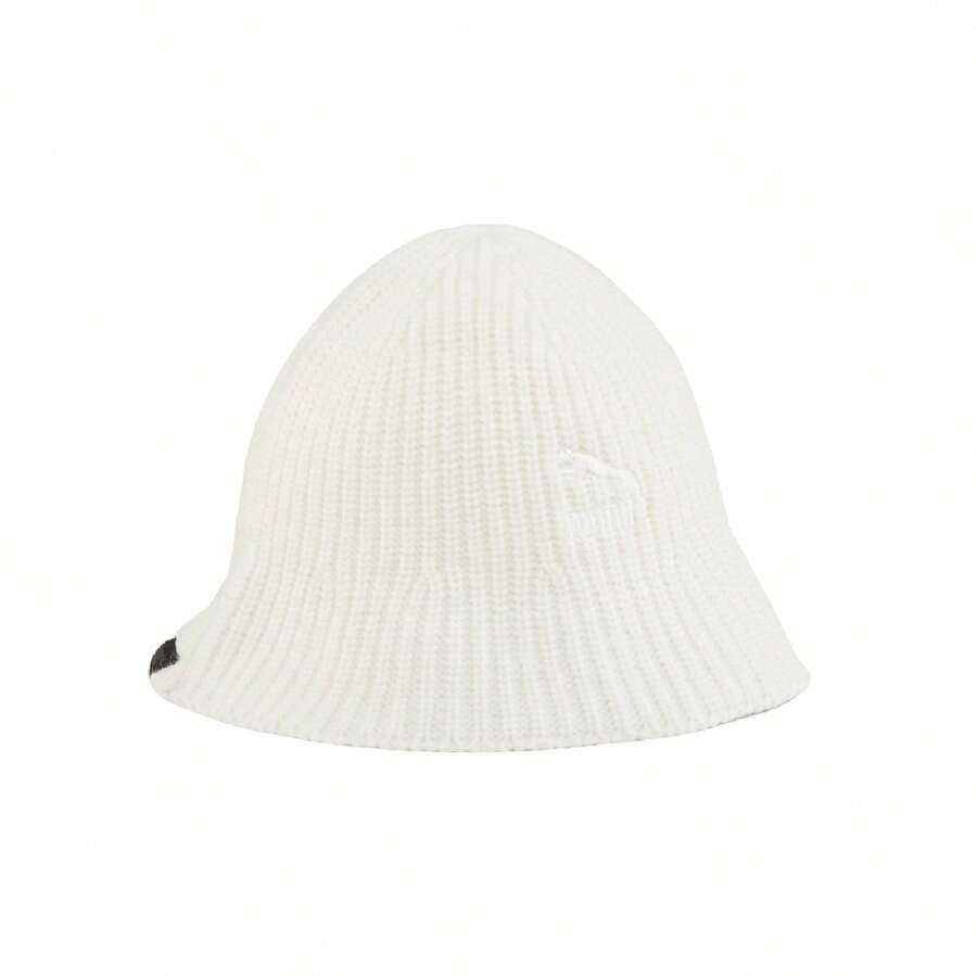 Puma Fashionable Embroidered Logo Minimalist Unisex Knit Beanie Hat, Couple Sports Cap 02488702 - White - View 1