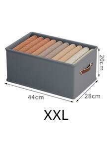 1 pièce Boîte de rangement pliable de style tiroir en tissu Oxford beige de style festif de Noël, organisateur sans compartiment pour le placard, jeans et pulls - Collection de Noël, convient pour l'organisation des vêtements d'hiver, cadeau de Noël idéal pour la préparation de la maison, essentiel pour le réapprovisionnement de fin d'année, parfait pour la décoration d'automne