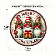 1pc Christmas Gift For Cat Lovers, Comfortable Sleeping Cat Wooden Welcome Sign, 20cm Round Festive Hanging Decoration On The Front Door Wall, Festive Home Home Decoration, Great Gift For Friends