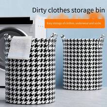 3pcs Laundry Basket, Foldable Dirty Clothes Storage Bin, Waterproof Hamper For Home, Bathroom