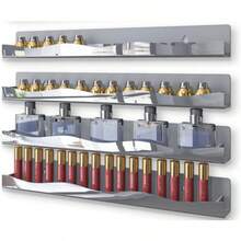 Spiegelgold Acryl Nagellack Regal, 38 cm wandmontiertes Regal Nagellack Regal, Aufbewahrungsregal für Sonnenbrillen, ätherische Öle