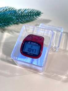 1pc Wood Grain Electronic Counter, Convenient Ring-Shaped Electronic Counter With 8 Channels, Multi-Function Audible Reminder, Settable Value, Digital Display Electronic Counter Ring, Boxed - Multicolor - View 9