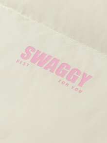 Balabala BalaOne Tween Girl' Down Jacket 2025 Winter, Warm Puffer Outerwear For Boys & Girls - Milky White - View 3