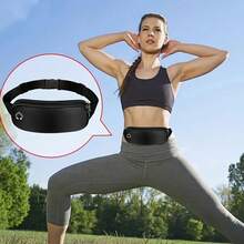 Unisex Waterproof Running Waist Pack, Convenient Hands-Free Phone Pocket Design, Durable Chain, Suitable For Active Lifestyle