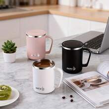 High Quality Stainless Steel Coffee Cup With Lid For Both Men's And Women's Household Use, Office And Household Water, Portable And Durable, Ideal For Daily Use In Homes And Offices, And The Perfect Gift - Multicolor - View 10