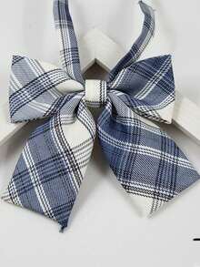 1 Stück modischer JK Kragen karierter Streifen Fliege; Damen Fliege japanischer Campus Internet-Star flacher Kragen Fliege geeignet für Männer und Frauen für Feiertage, täglichen Gebrauch, exquisites Halloween, Weihnachts-, Erntedank-Geschenk, Geburtstagsgeschenk