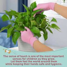 - Guantes de nitrilo desechables para nios de 4 a 10 aos, sin ltex y polvo, tamao para nios, para cocinar, manualidades, pintura, cocina, limpieza unidades - inicial - Ver 6