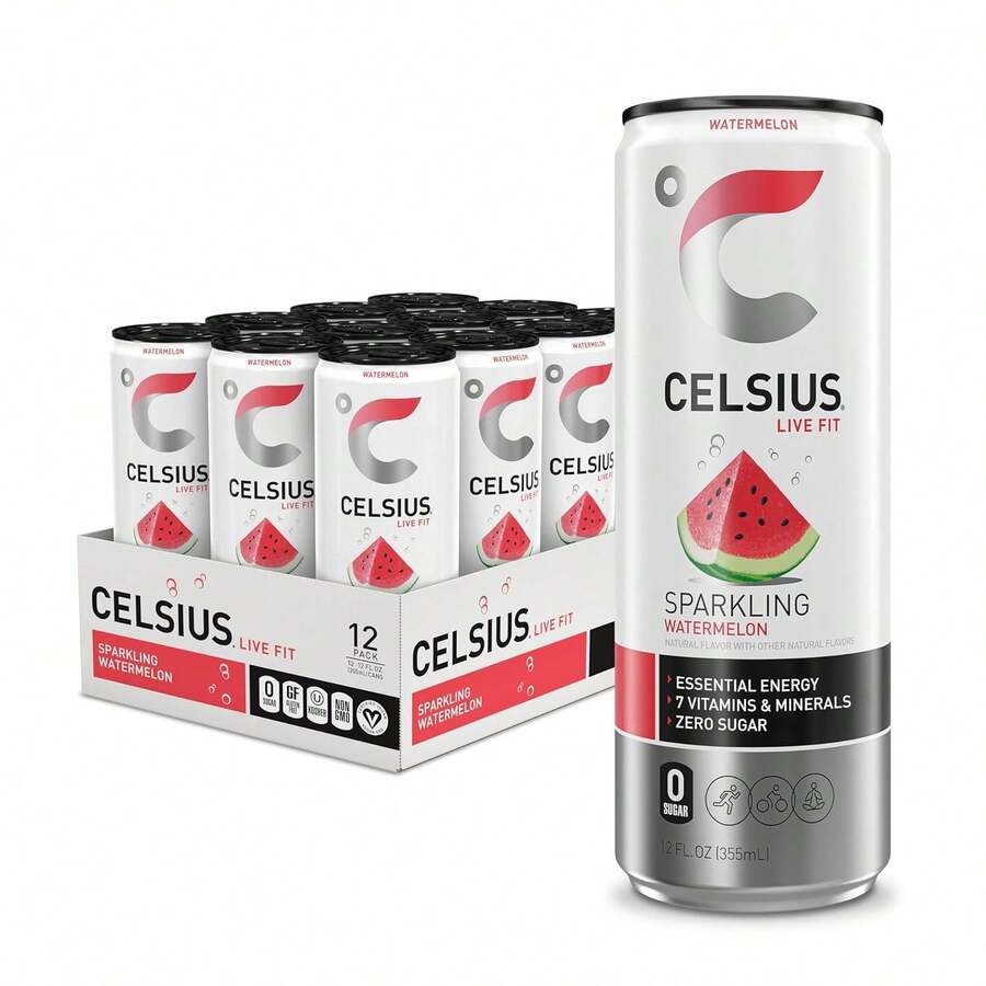 CELSIUS® Sparkling Watermelon, Functional Essential Energy Drink 12 Fl ...