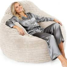 Sweetcrispy Bean Bag Chair, 39 Inch Bean Bags For Adults And Kids, Chair With Memory Foam Filled, Bean Bag Couch With Backrest And Armrests, Comfy Sofa For Living Room, Bedroom And Dorm