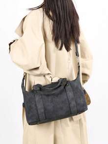 Nouveau sac  PU pour femmes, style rétro, sac à main. Sac à bandoulière mode avec sangle amovible. Porte-monnaie pour le travail et les voyages des femmes. Gris, noir, vert