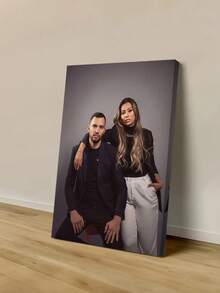 1pc Customized Canvas Wall Art, Frameless Poster, Cozy Indoor Framed Canvas Painting, New Year Decor, Valentine's Day Gift, Wedding Memento, Mother's/Father's Day Gift, Personalized Commemorative Gift - Multicolor - View 5