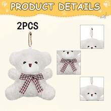 1pc/2pcs/5pcs/10pcs Mini Plush Bear Toys, Small Plush Bear Cute Soft Plush Animal Toy Gifts, Suitable For DIY Key Chain Birthday Baby Shower Wedding Party Gifts. - Multicolor - View 17