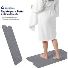 Tapete de Bao * 41, Tapete Antideslizante para Bao con Ventosas, Alfombra de Bao Segura, Masaje de Pies, Accesorios para Bao - Gris - Ver 5