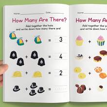 64 Pages Children's Math Addition And Subtraction Workbook (3-6 Years Old) - Cars And Boats Counting Visual Learning, 1-10 Number Practice, Classroom And Home School Activity Book (White/Green/Yellow) Interactive Learning Book, Includes Number Tracing, Counting, Addition And Subtraction Practice Pages - Thick Paper, Early Math Skills, Back To School Gift For 3+ Years Old, Homeschool Resource, Fun Activities, High-Quality Printing, Elementary Student Use - Multicolor - View 7