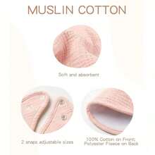 6/4/2 szt. śliniaków bawełnianych, gładkich, miękkich, odpowiednich dla chłopców i dziewczynek, chłonne, duże śliniaki zapobiegające ślinieniu się i ząbkowaniu