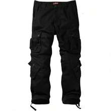 Men's  Cargo Pants - 黑色 - 查看 3