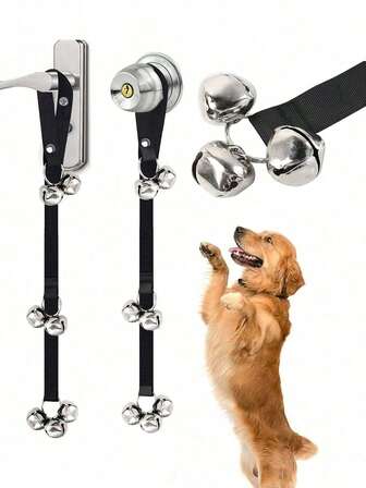 Dog Doorbells Premium Quality Training Potty Great Dog Bells Adjustable Door Bell Dog Bells For Potty Training Your Puppy The Easy Way - 7 Extra Large Loud 1.4 DoorBells