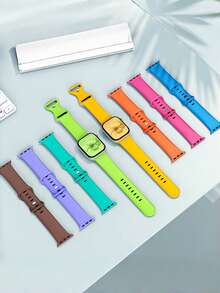 10入/組 柔軟矽膠運動錶帶適用於 38mm 40mm 41mm 42mm 44mm 45mm 46mm 49mm，中性款相容於 Series 10 SE 9 8 7 6 5 4 3 Ultra，時尚健身必備禮品組 - 彩色 - 查看 5
