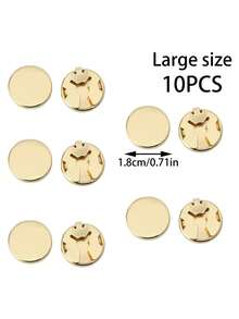 10 件便捷按扣装饰纽扣、衬衫纽扣、袖口纽扣、DIY 装饰纽扣