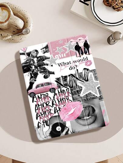 Junk Prin 平板电脑保护套，兼容 iPad (A16) 第 11 代 11 英寸（2025 款）、Apple iPad Air 11（2025 款）和 iPad 第 10 代 10.9 英寸（2022 款），带笔槽，三折支架保护套，自动唤醒/睡眠功能，是返校季、情人节、节日送礼佳品。