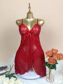 SOFUSEN 大码睡衣，Pure Desire 风格修身吊带睡裙，简约舒适柔软，适合派对穿着，是浪漫情侣之夜和圣诞夜的理想礼物