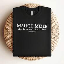 180g pure Cotton Malice Mizer Tee-shirt Cher De Memoire 1994 Unisex Heavy fashion Soft Print Round Neck Short Sleeve T-Shirt For Women Casual women graphic Comfortable female Versatile Stretched Summer Slightly Women Top Graphic Tees Casual Breathable - Negro - Ver 4