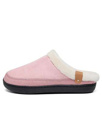 New Thickened Plush Home Slippers For Men And Women, Warm, Fashionable, Comfortable, Non-Slip, Indoor Closed-Toe Slippers