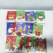 16 件圣诞迷你笔记本 - 各种节日设计，包括圣诞老人、雪人、驯鹿等 - 横格纸，非常适合圣诞派对礼物、圣诞袜、圣诞装饰品、圣诞笔记、迷你笔记本、圣诞弹出卡片、圣诞贺卡套装、学校、日记/日志、文具 - 彩色 - 查看 8