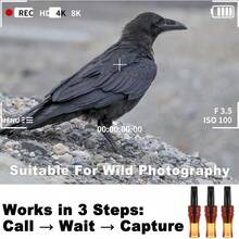 Crow Decoy, Crow Calling Whistle, Realistic Bird Sound Device To Attract Crows, Outdoor Use, Suitable For Beginners And Professionals, Best Gift