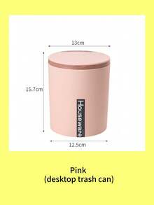 1个迷你垃圾桶，小型带盖垃圾桶，桌面垃圾桶，塑料桌面废纸篓，采用旋转盖设计，防止异味泄漏，用于存放果皮和纸屑等桌面垃圾，保持桌面整洁，适用于浴室、家庭办公室、咖啡桌、办公桌。 - 彩色 - 查看 11