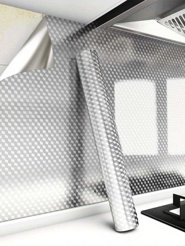 1 Roll Solid Color Aluminum Foil Self-Adhesive Wallpaper ,Kitchen Oil-Proof, Waterproof And Heat-Resistant Self-Adhesive Wall Sticker, ,Thickened Self-Adhesive Aluminum Foil Stickers,2/3/5/10 Meters, Kitchen Stove Aluminum Foil Self-Adhesive Wall Sticker,Stainless Steel Thickened Waterproof And Boisture-Proof Easy For Home Decorations, Bathroom Decor ,Bedroom Decor,Room Decoration , Living Room Decor ,House Decor, Home Decor
