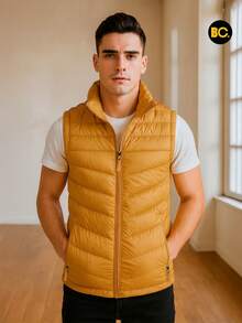 Big City Men Winter Coats - Mustard Yellow - View 3