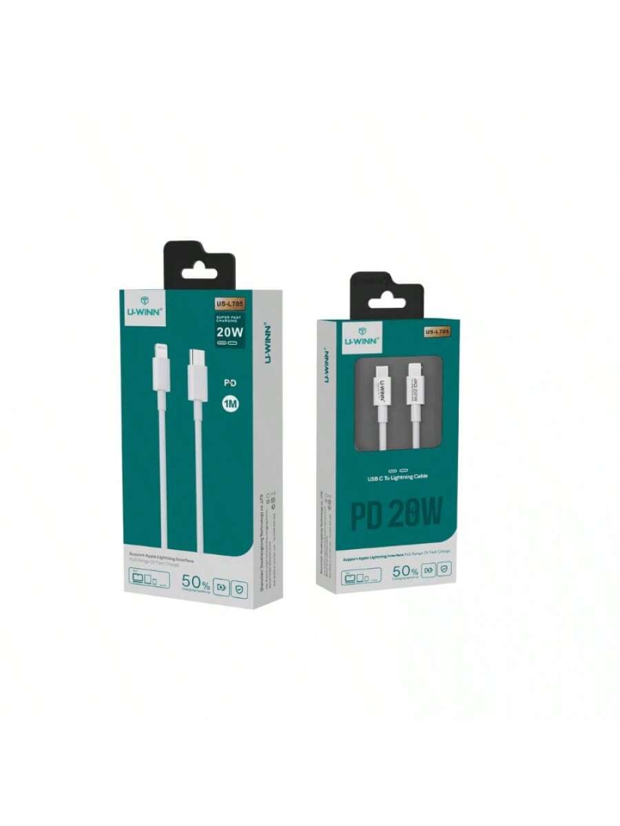 L705 Cable Tipo C To Lightning PD 20W 1M Blanco USB 3.0