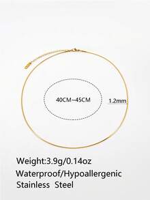 1pc Stainless Steel Chain, Casual & Fashionable, Suitable For DIY Pendant Necklace, Delicate & Petite Design For Women