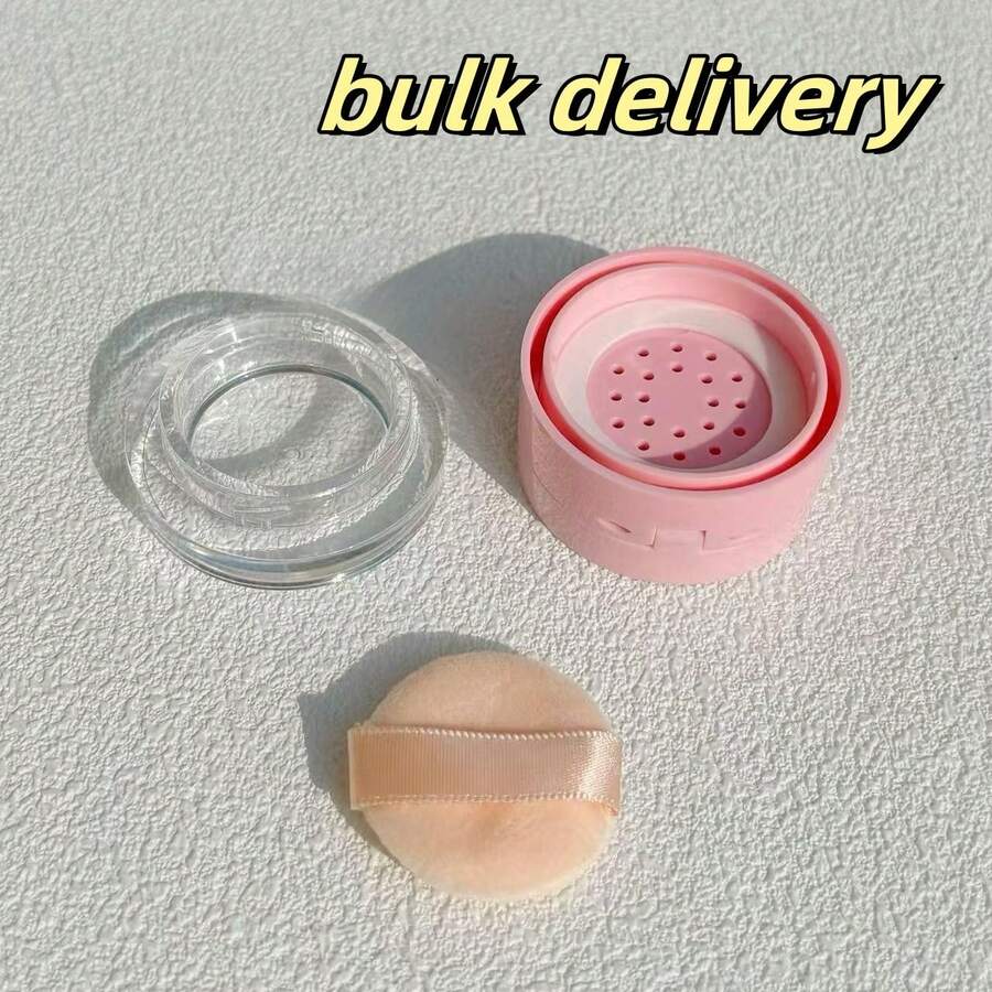 1/3pcs 3/5g Mini Portable Loose Powder Compact With Puff & Sifter, Travel Makeup Refillable Powder Case (Sold Individually)