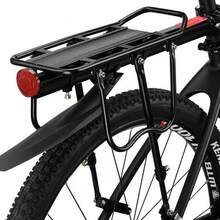 Aluminum Alloy Bicycle Rear Pannier Rack Mountain Bike Rear Carrier With Adjustable - Black - View 9