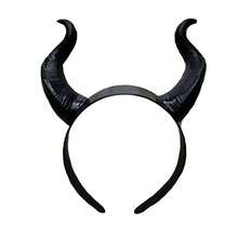 Vintage Solid Color Nonwoven Fabric Ram Horns Devil Horns Headband, Halloween Costume Prop, Role Play, Masquerade