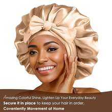 Women's Bonnet: Solid Color Adjustable Tie Style, Fashionable Silky Satin Cap For Casual Hair Protection And Non-Slip Sleep Wear
