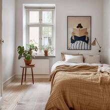 1pc/Set Woman Reading In Bed Poster, Book Lover Wall Art Print, Reading Nook Library Decor, Whimsical Retro Girly Poster, Cozy Bedroom Art, Home Decor Living Room, Wall Decor, No Frame