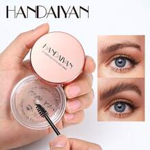 HANDAIYAN 定型眉毛膠：自然、3D、持久、自然妝感的眉毛膠與眉蠟，適合日常妝容、聖誕禮物、校園派對與度假旅行，便攜隨身。生日或情人節禮物首選，狂歡派對必備。 - Gray Black - 查看 8