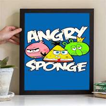 1 pièce Tapisserie murale décorative animée mignonne de personnages animés du film Bob l'éponge - Patrick l'étoile, Squidward et autres personnages animés, tapisserie murale bohème pour décoration de maison, chambre à coucher, décoration murale