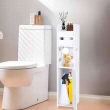 Armario para Papel higinico, Armario pequeo para bao con Puertas y estantes, Armario Delgado para bao Espacios pequeos Esquina Suelo 2450W - 2448W-NUEVO - Ver 10