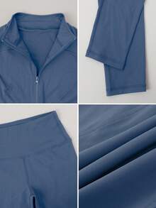 NcmRyu 1 套女士时尚弹力跑步、舞蹈、健身、瑜伽收腹运动服