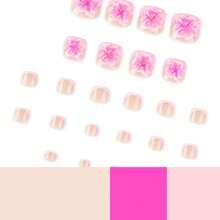 Wearing Nails And Pedicures 3D Flowers Summer Manicure Pedicure Toenail Pieces - BW162 - Xem 3