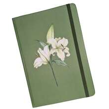 Caderneta tipo Moleskine 14x20 diversos temas - Lírio - Sem Pauta - Visão 1