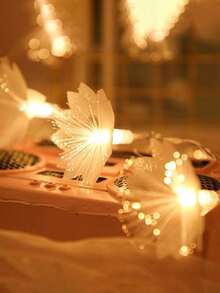 2m/3 Meter/6m/10m LED Lichtfaserkette, Hochzeit/Feiertag/Weihnachtsdekoration, warmweiß/farbig, USB oder Batteriebetrieben (Batterien nicht enthalten)